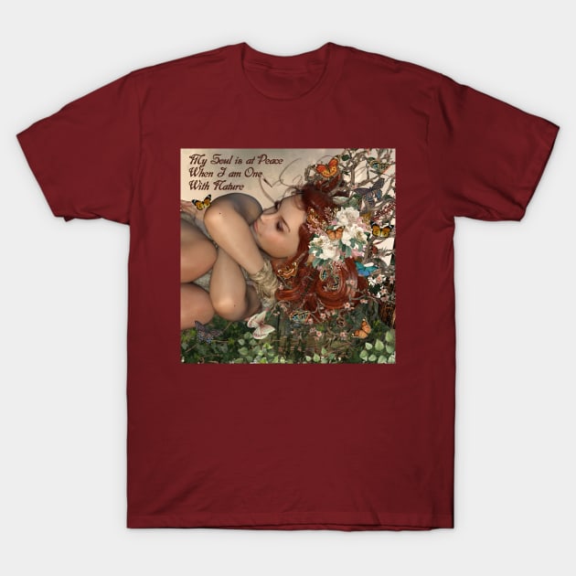 Nature Soul Woman mug,coffee mug,t-shirt,pin,tapestry,notebook,tote,phone cover,pillow T-Shirt by All Thumbs